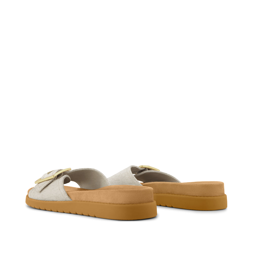 Marin Slide Sandal - Natural  Back View