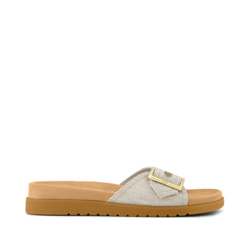 Marin Slide Sandal - Natural  Side View
