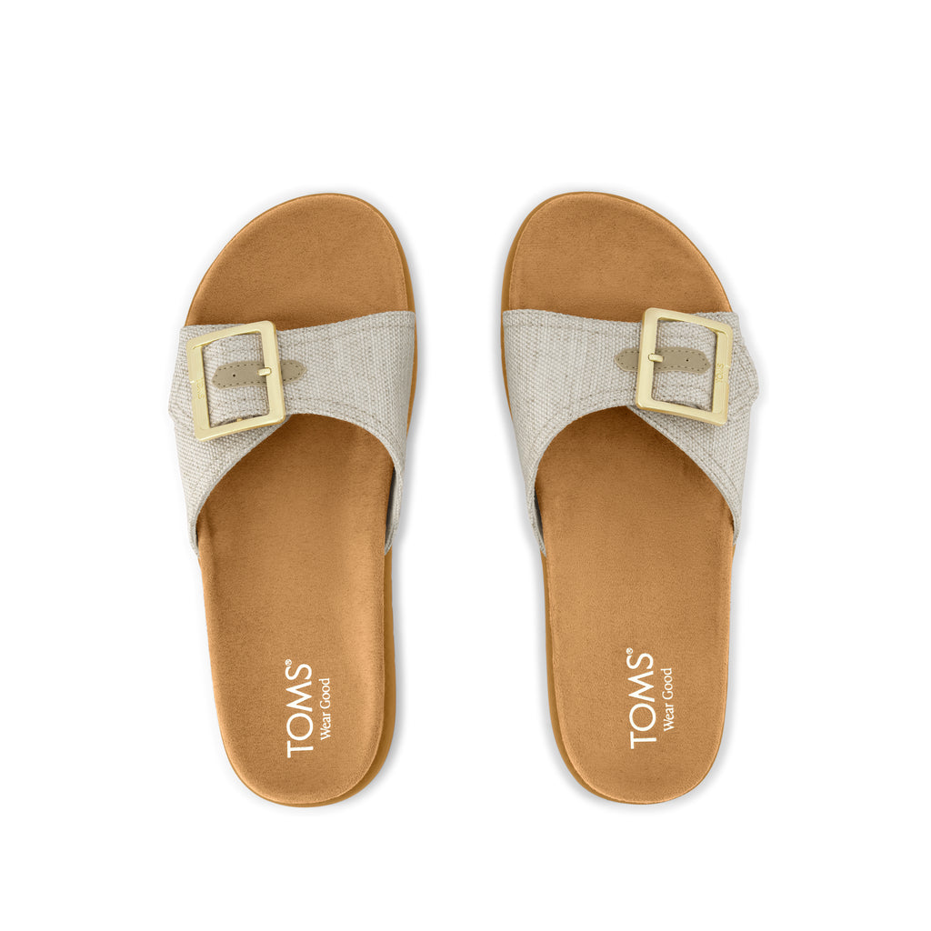 Marin Slide Sandal - Natural  Top View