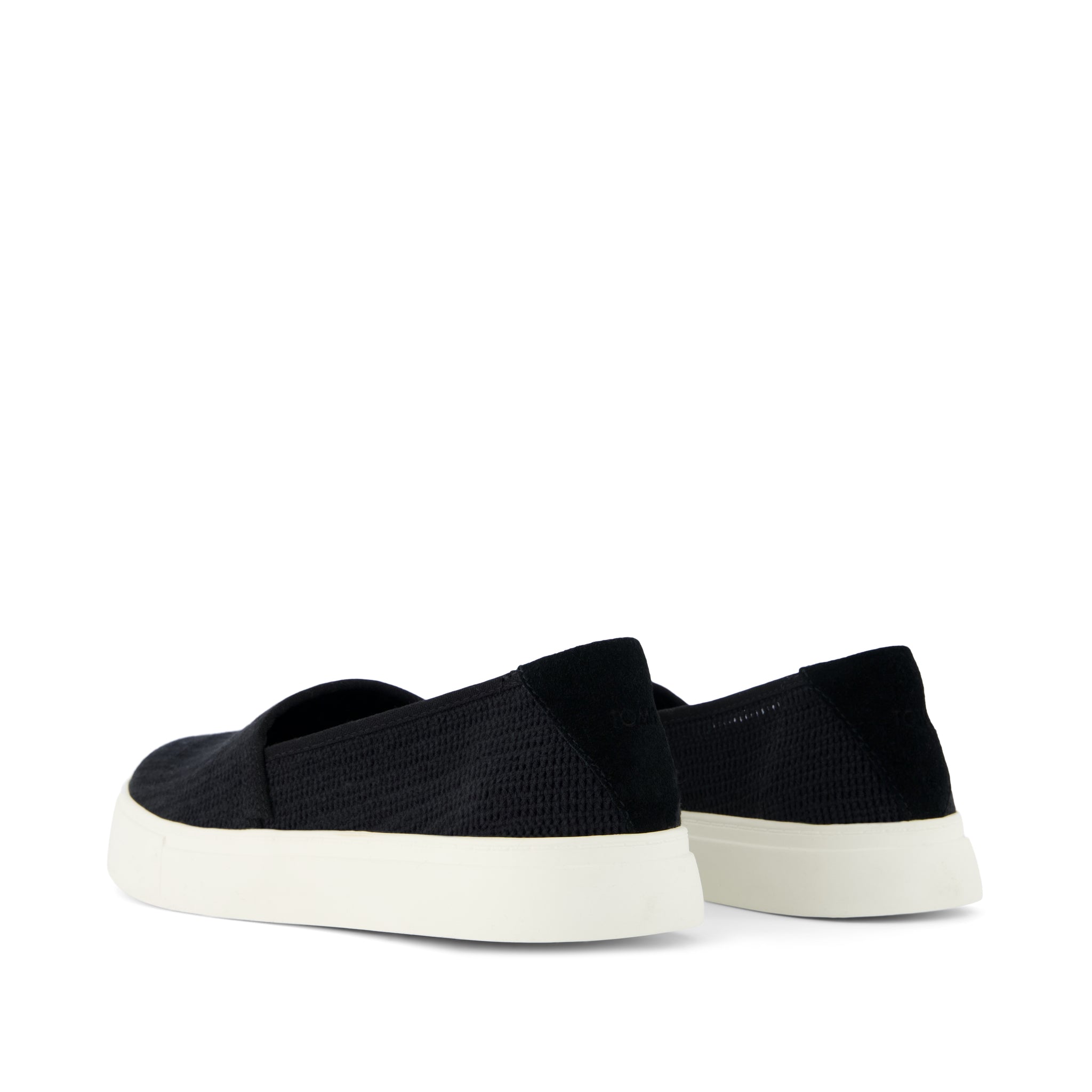 Kameron Slip On Sneaker - Black Mesh Back View