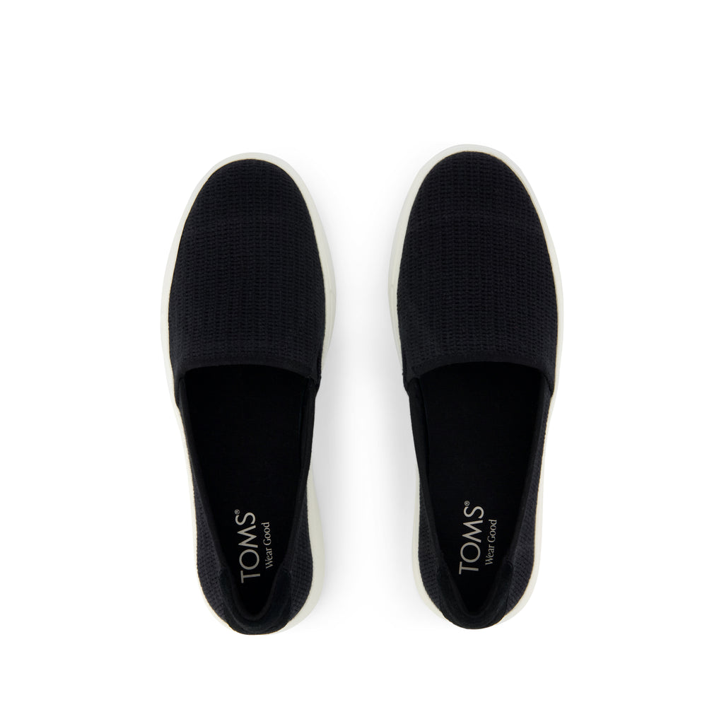 Kameron Slip On Sneaker - Black Mesh Top View