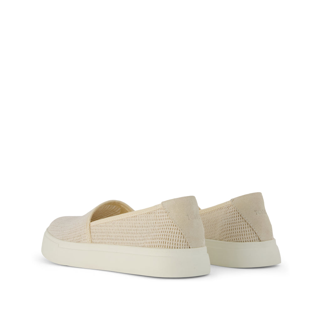 Kameron Slip On Sneaker - Natural Mesh (removed suede) Back View