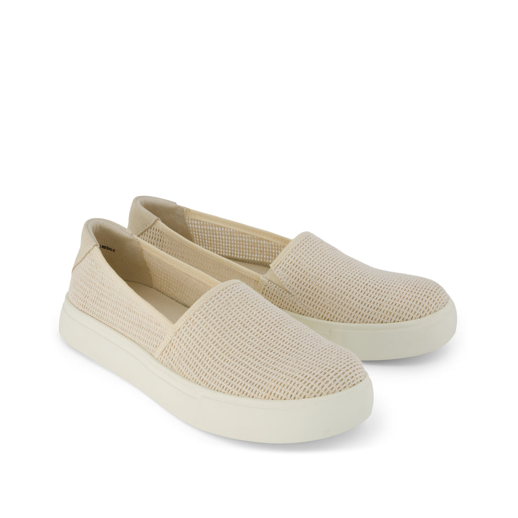 Kameron Slip On Sneaker - Natural Mesh (removed suede) Front View