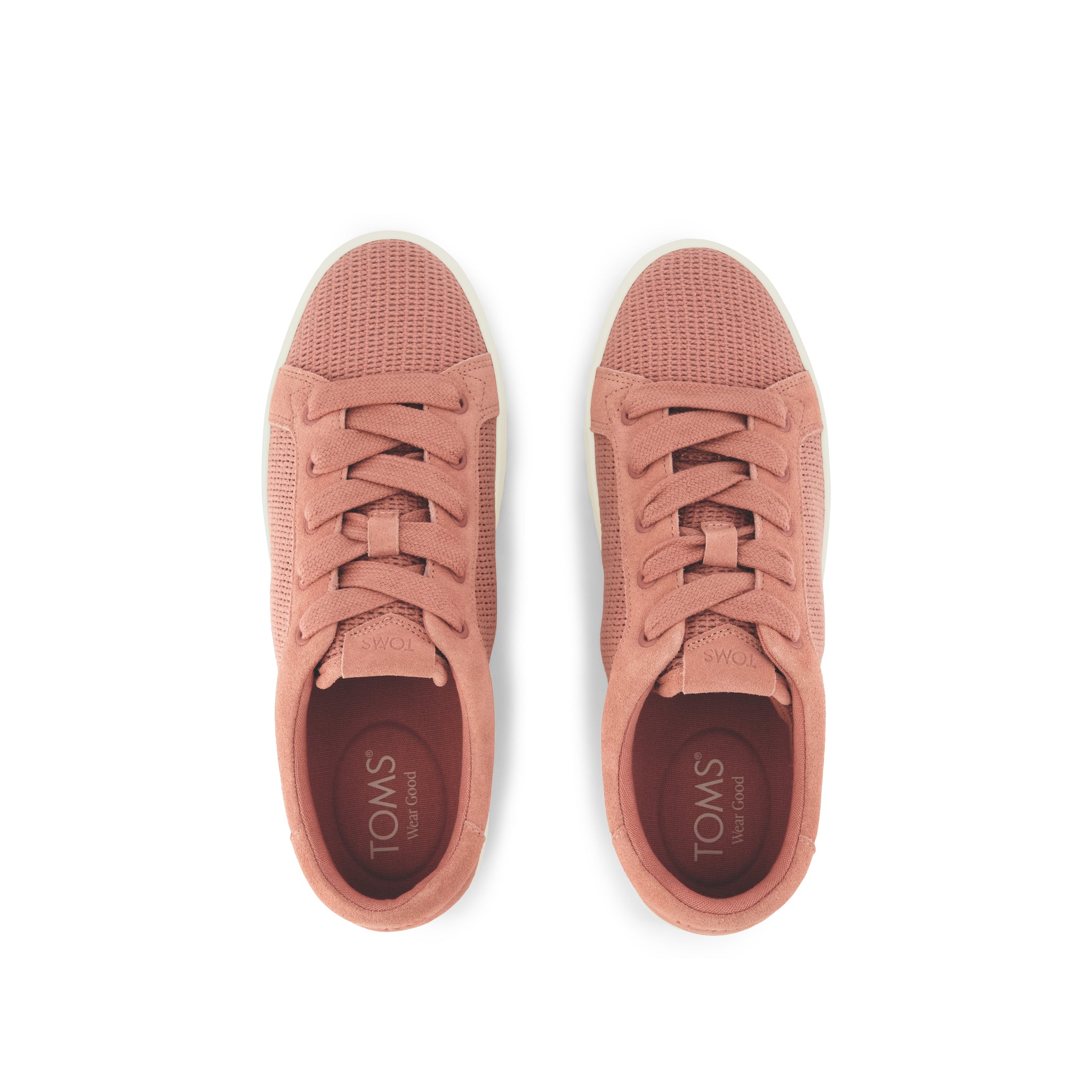 Rea Lace-Up Platform Sneaker - Bloom Mesh and Suede Top View