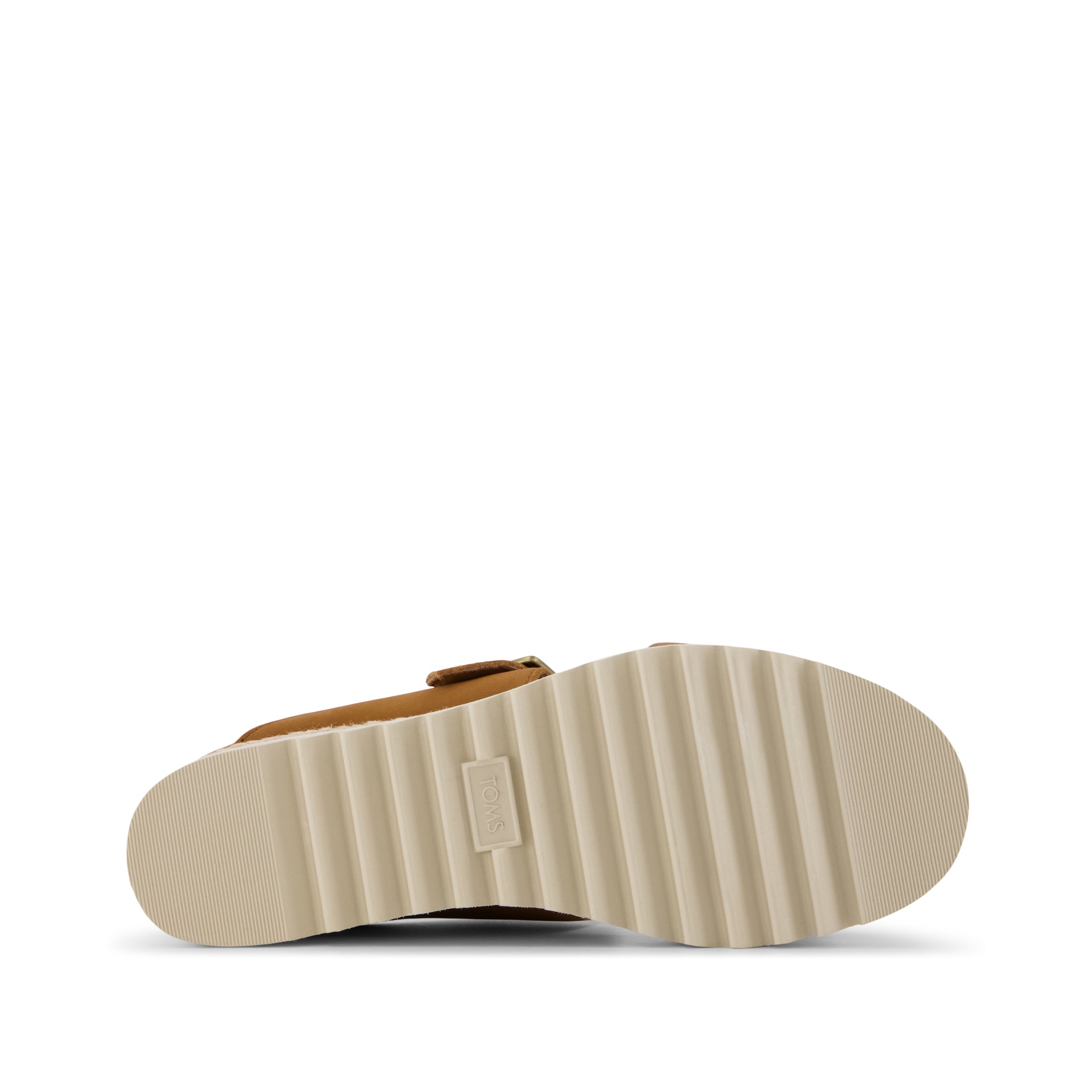 Diana Mule Wedge Sandal - Brown Sugar Bottom Sole View