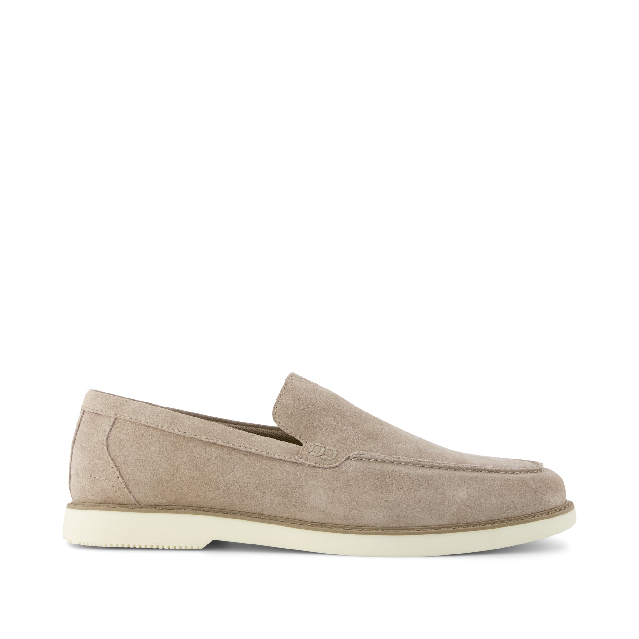 Marcos Loafer - Dune Suede Side View