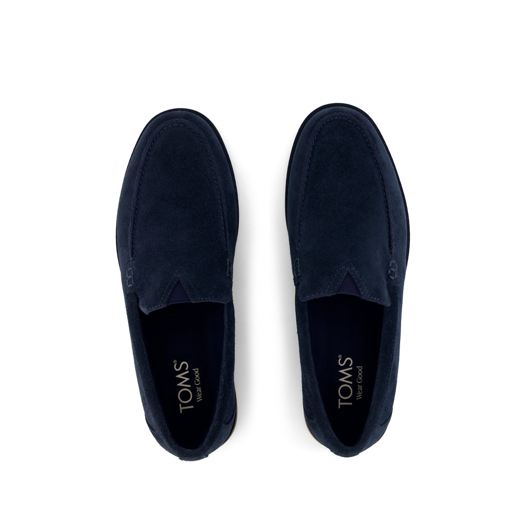 Marcos Loafer - Navy Suede Top View