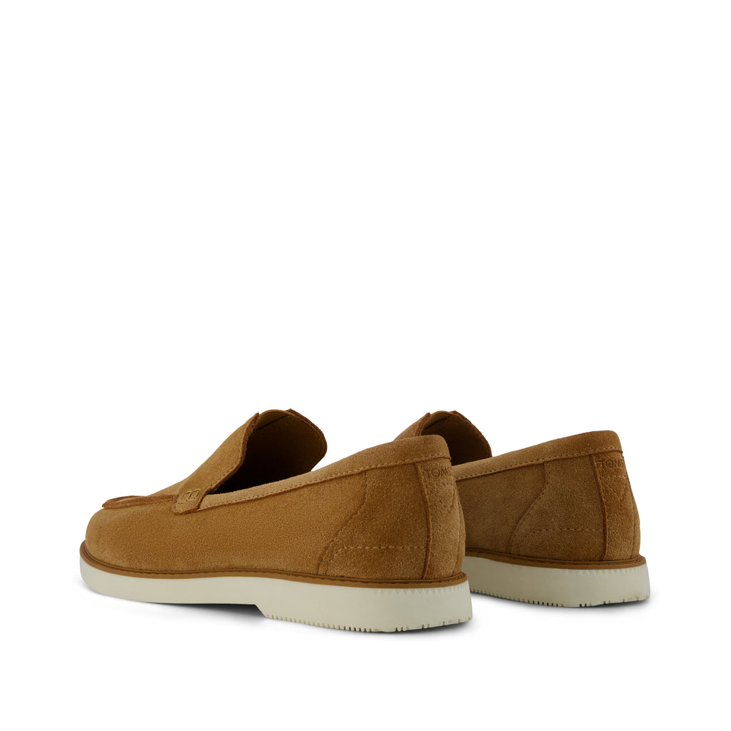 Marcos Loafer - Tan Suede Back View