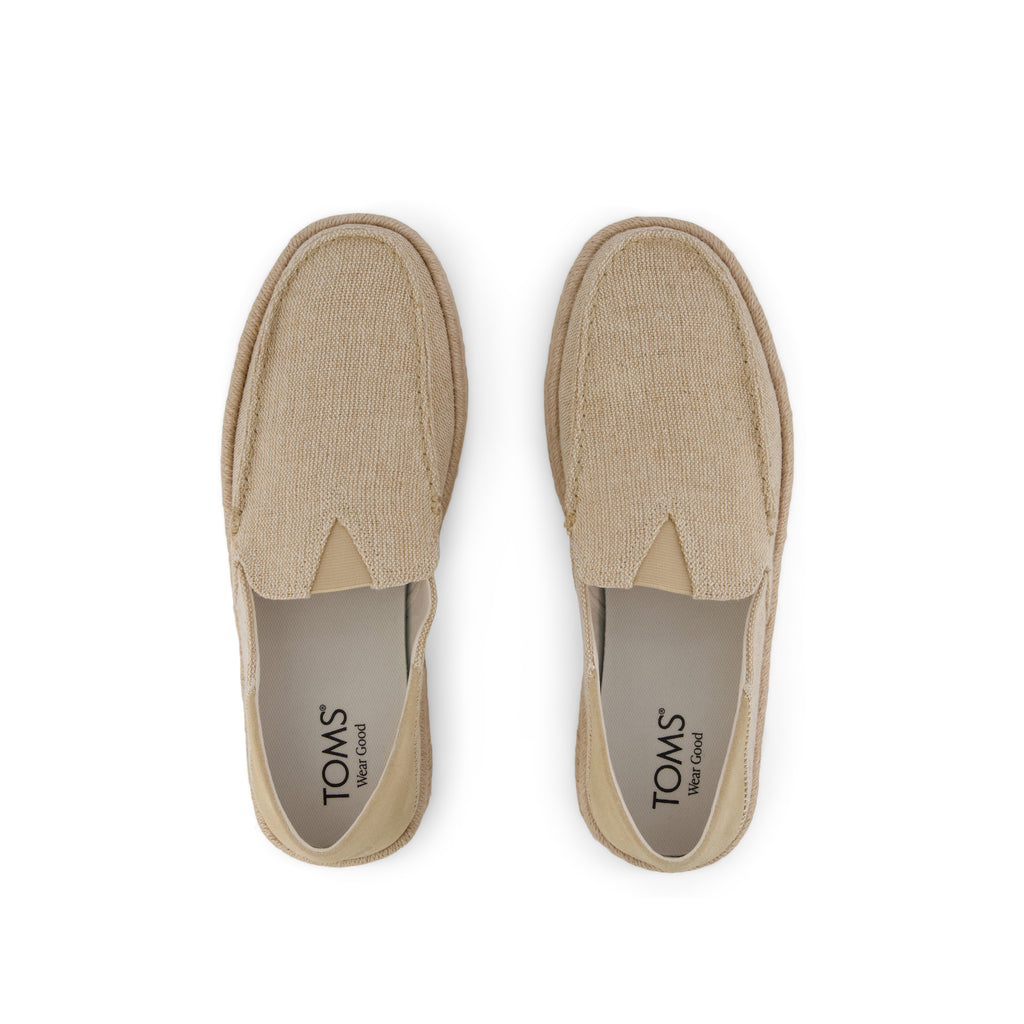 Alonso Rope Loafer - Natural Heritage Canvas Top View