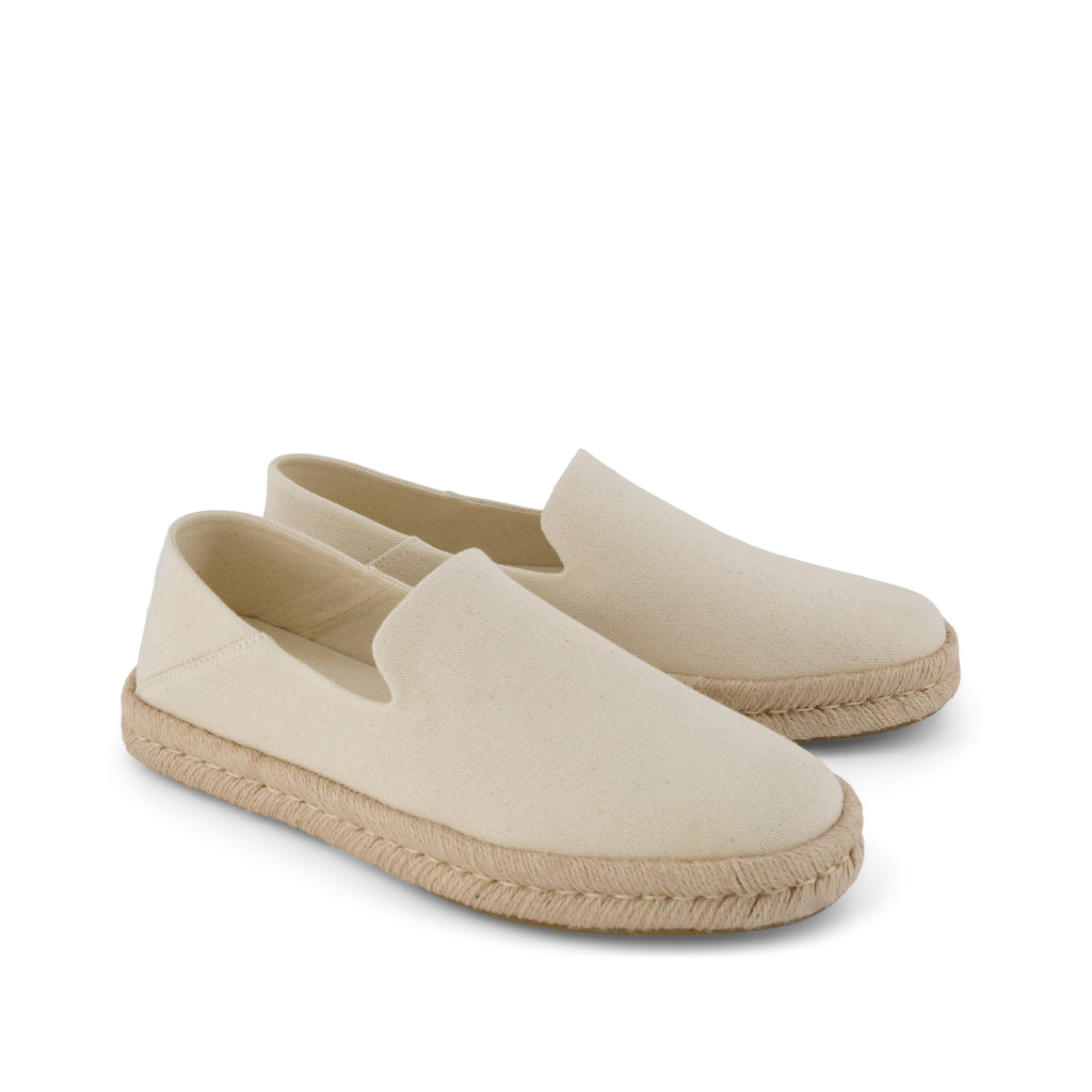 Santiago Loafer - Natural Recycled Cotton Canvas Front View