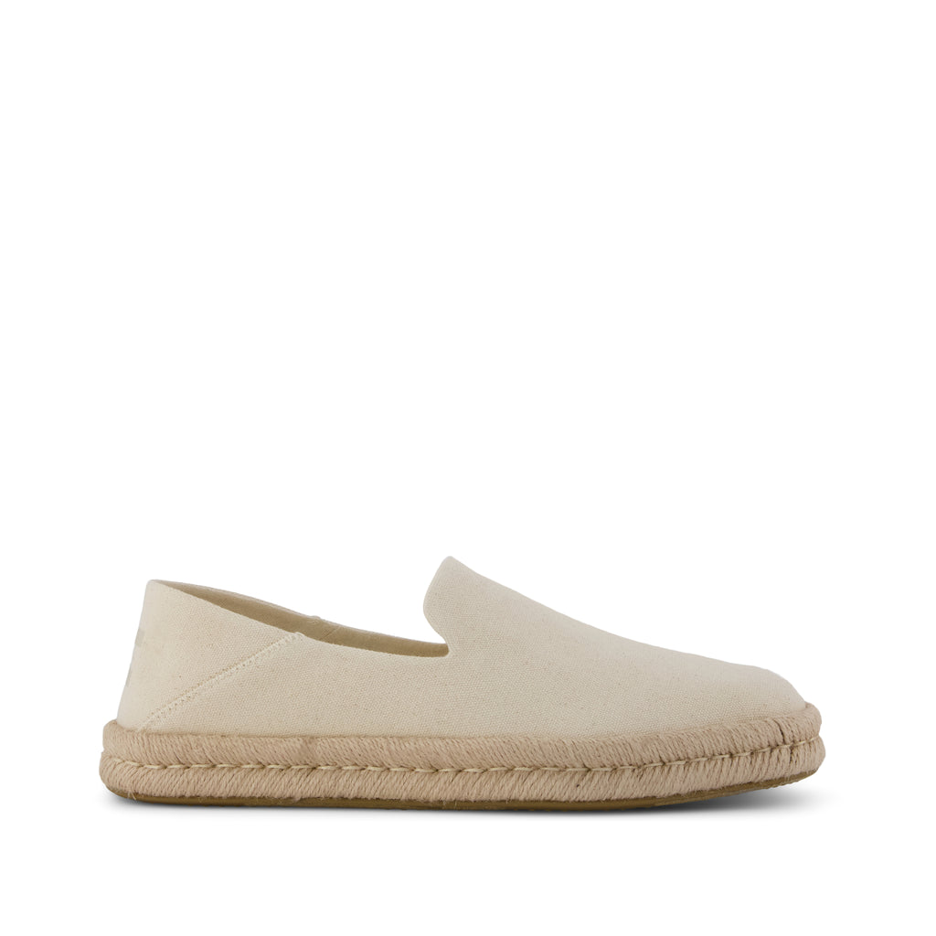Santiago Loafer - Natural Recycled Cotton Canvas Side View