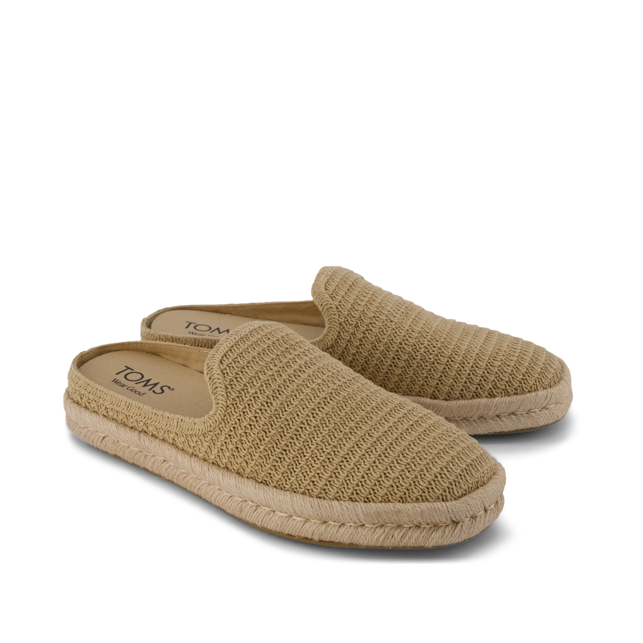 Santiago Mule - Oatmeal Mesh Front View