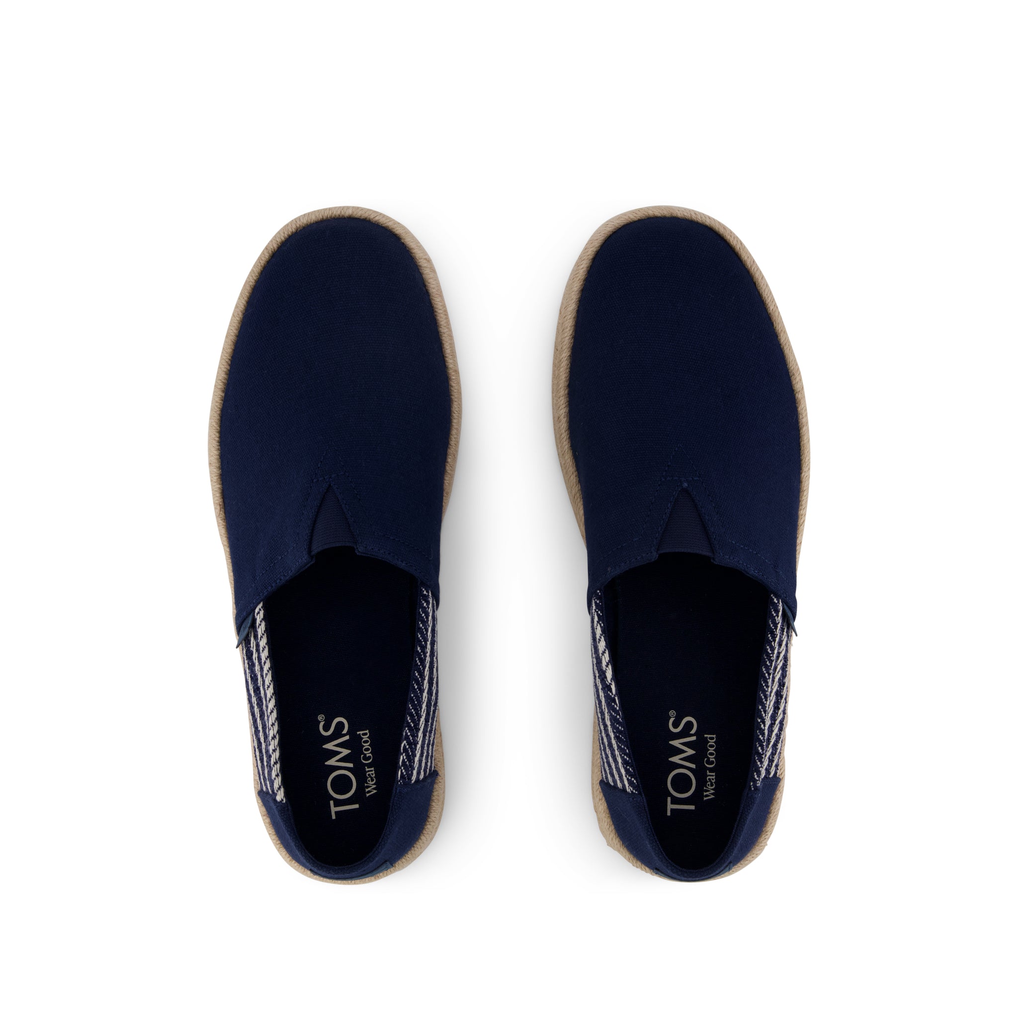 Alpargata Rope 2.0 Espadrille - Navy Stripes Top View