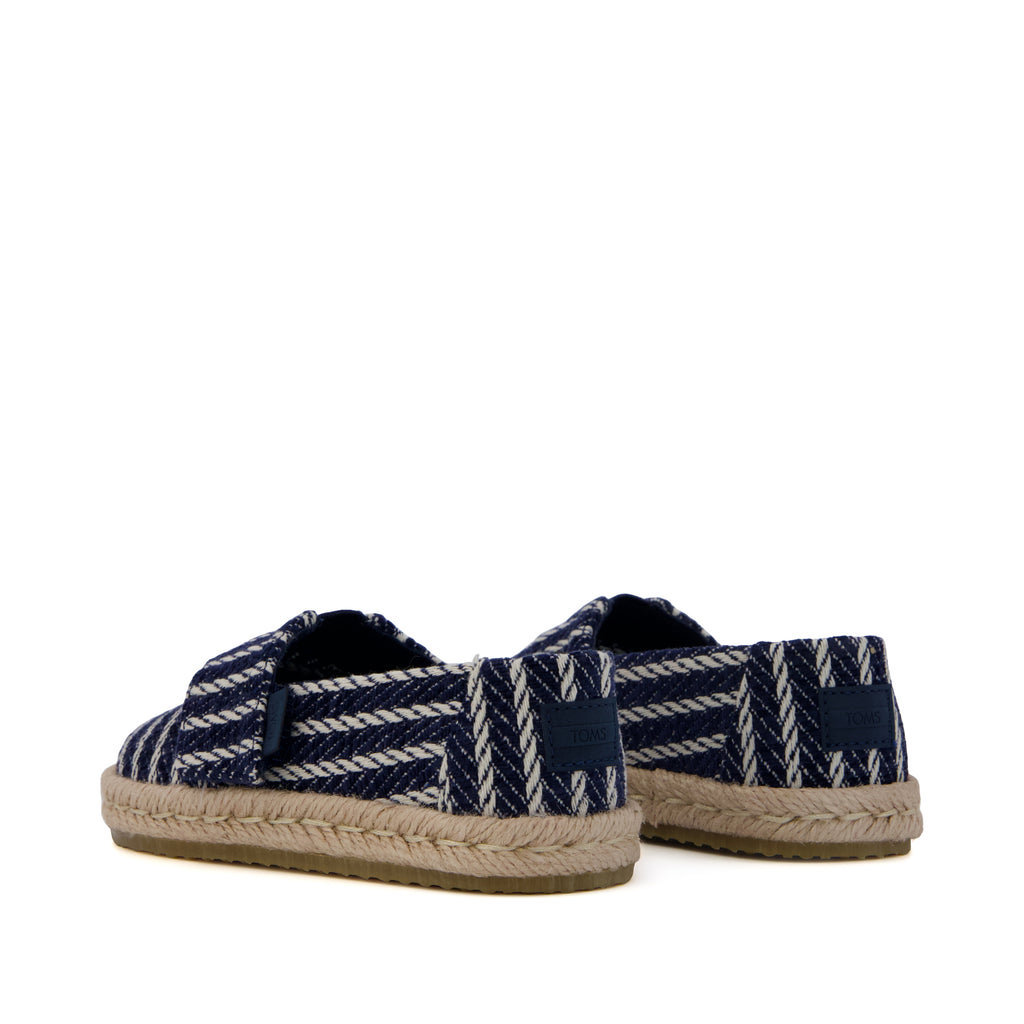 Alpargata Rope 2.0 Toddler Espadrille - Navy Stripes Back View