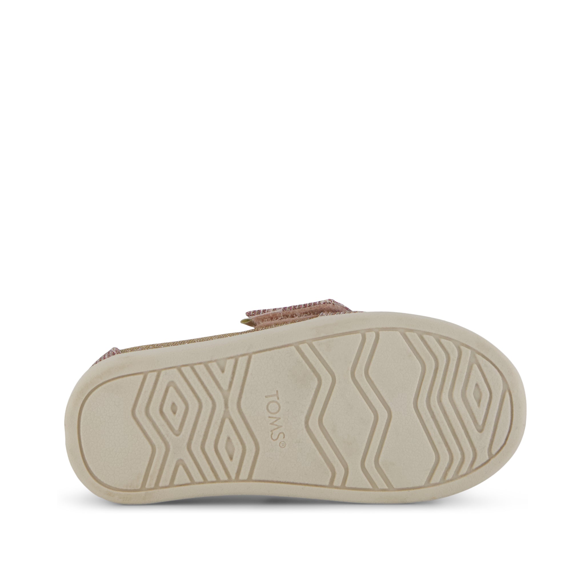 Alpargata Classic Toddler Shoe - Rose Glitter Corduroy
 Bottom Sole View