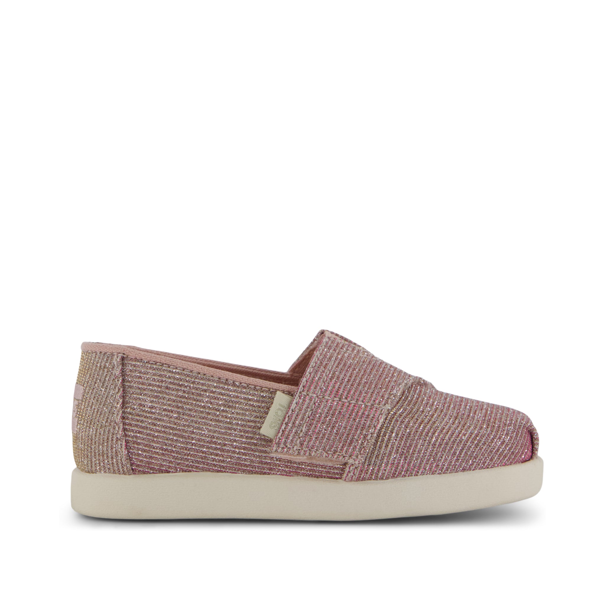 Alpargata Classic Toddler Shoe - Rose Glitter Corduroy
 Side View