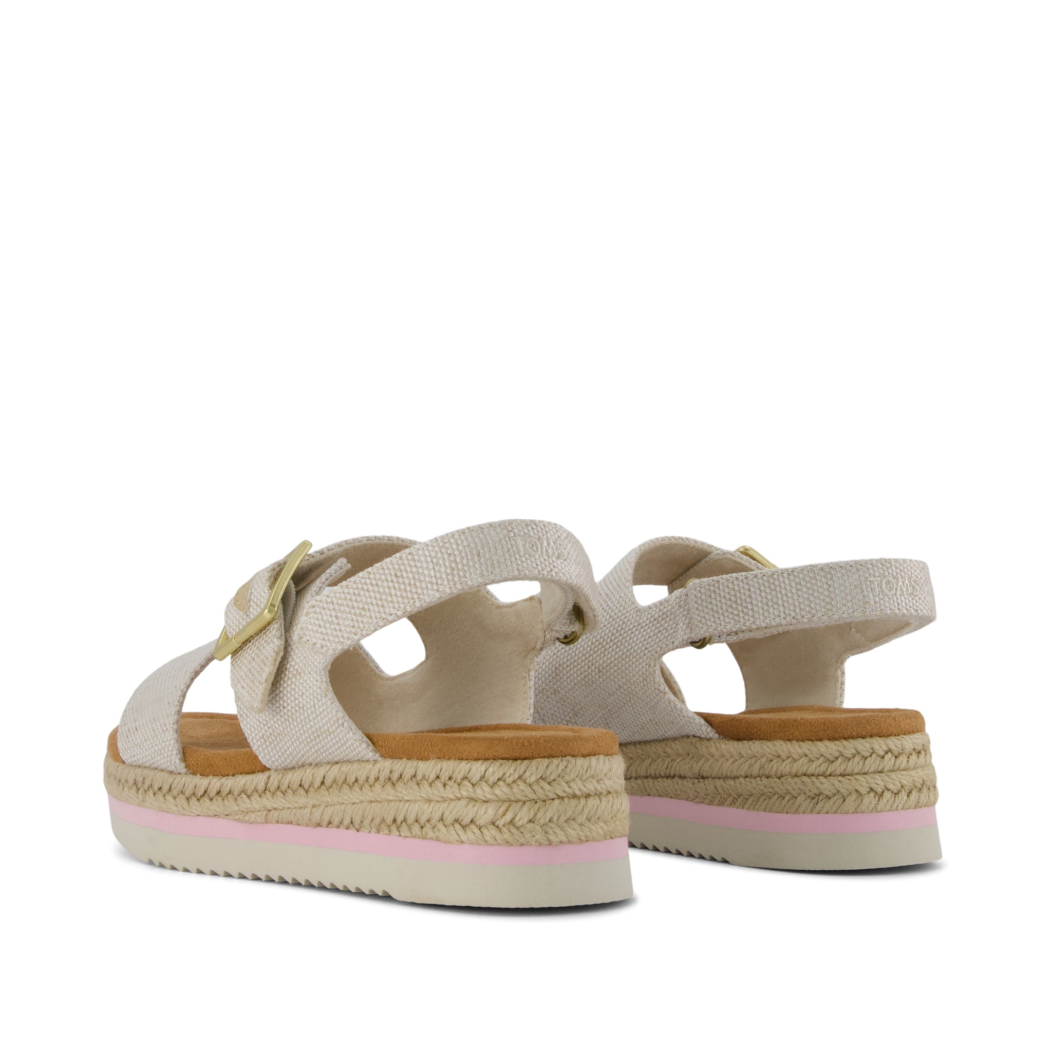 Giana Kids Sandal - Natural Back View
