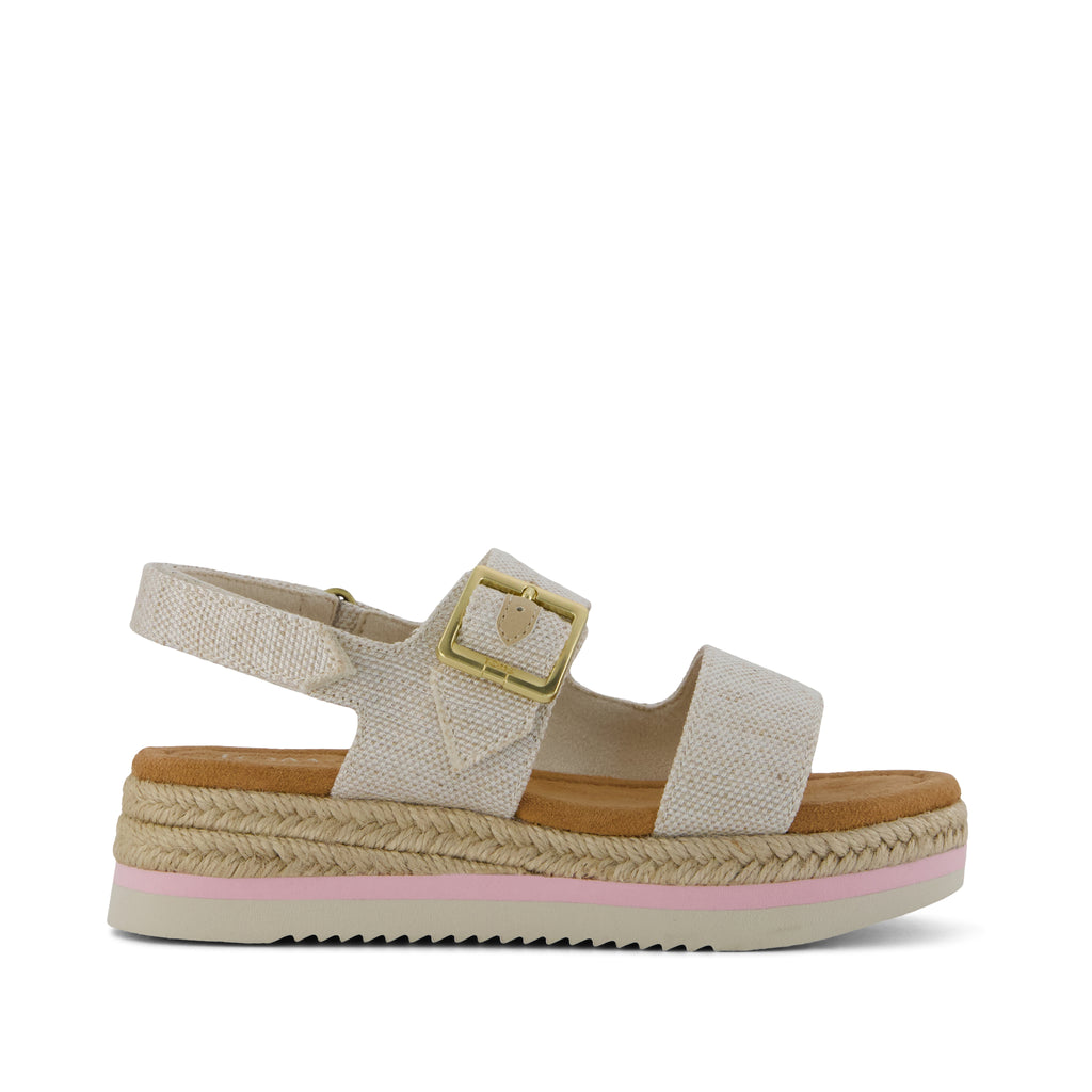 Giana Kids Sandal - Natural Side View