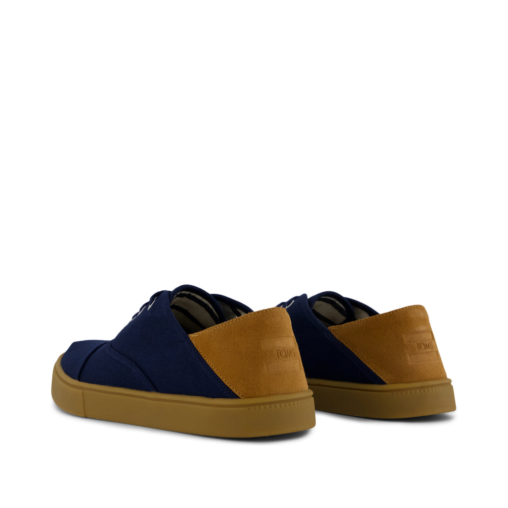 Cordones Plus Sneaker - Navy Canvas Back View