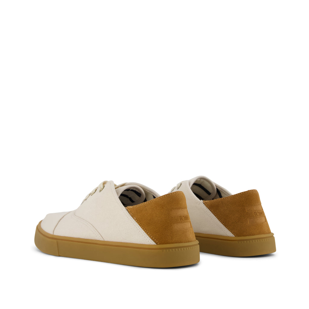 Cordones Plus Sneaker - Natural Canvas Back View