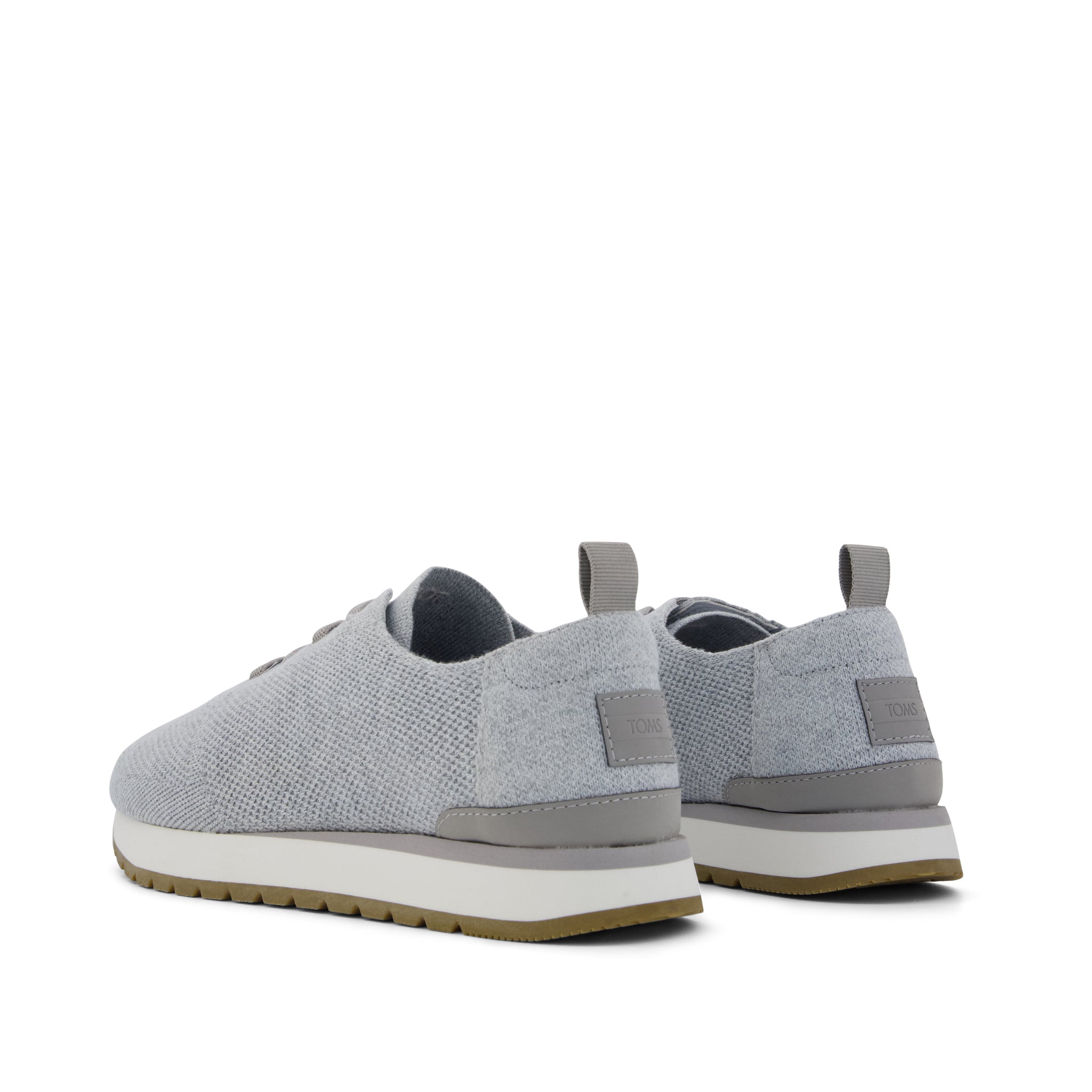 Resident Plus Lace-Up - Grey Knit Back View