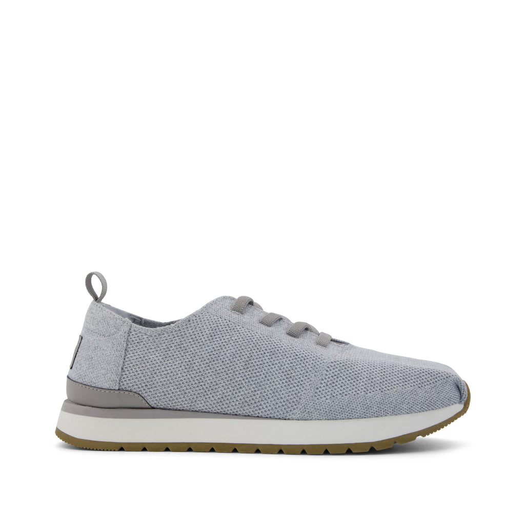 Resident Plus Lace-Up - Grey Knit Side View