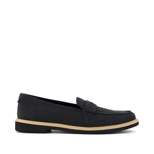 Marie Loafer - Black Leather Side View