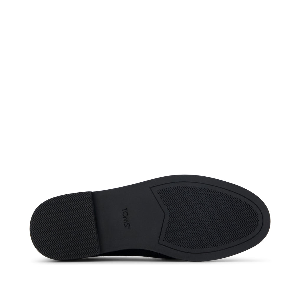 Marie Loafer - Black Textile Bottom Sole View