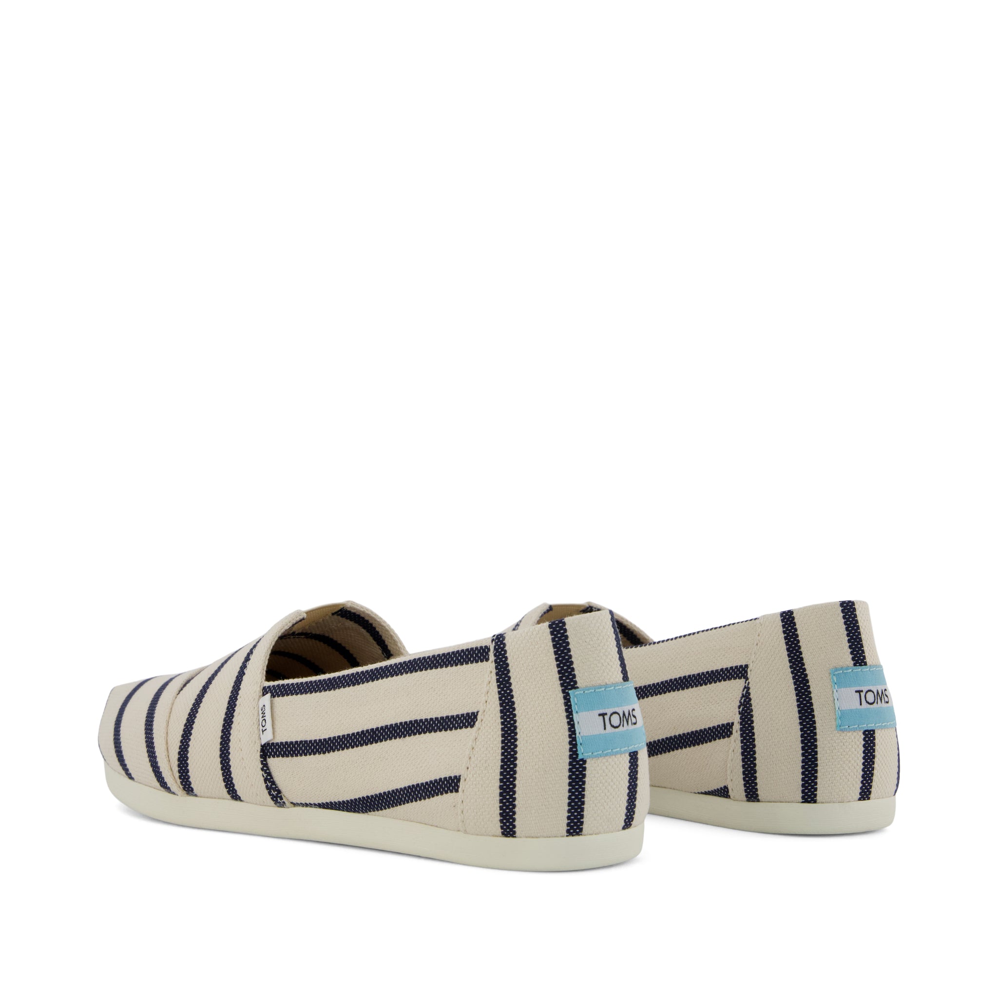 Alpargata Classic - Navy Riviera Stripe Back View