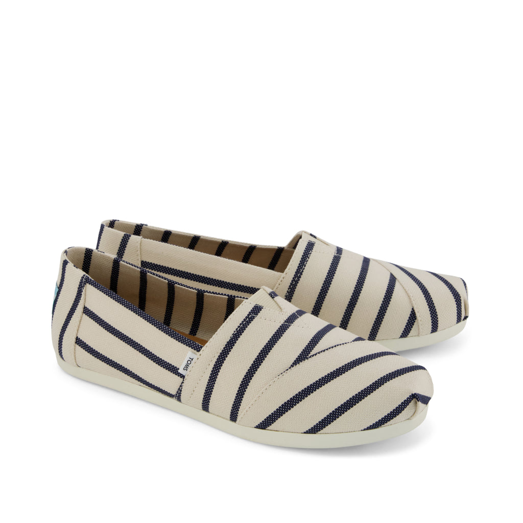 Alpargata Classic - Navy Riviera Stripe Front View
