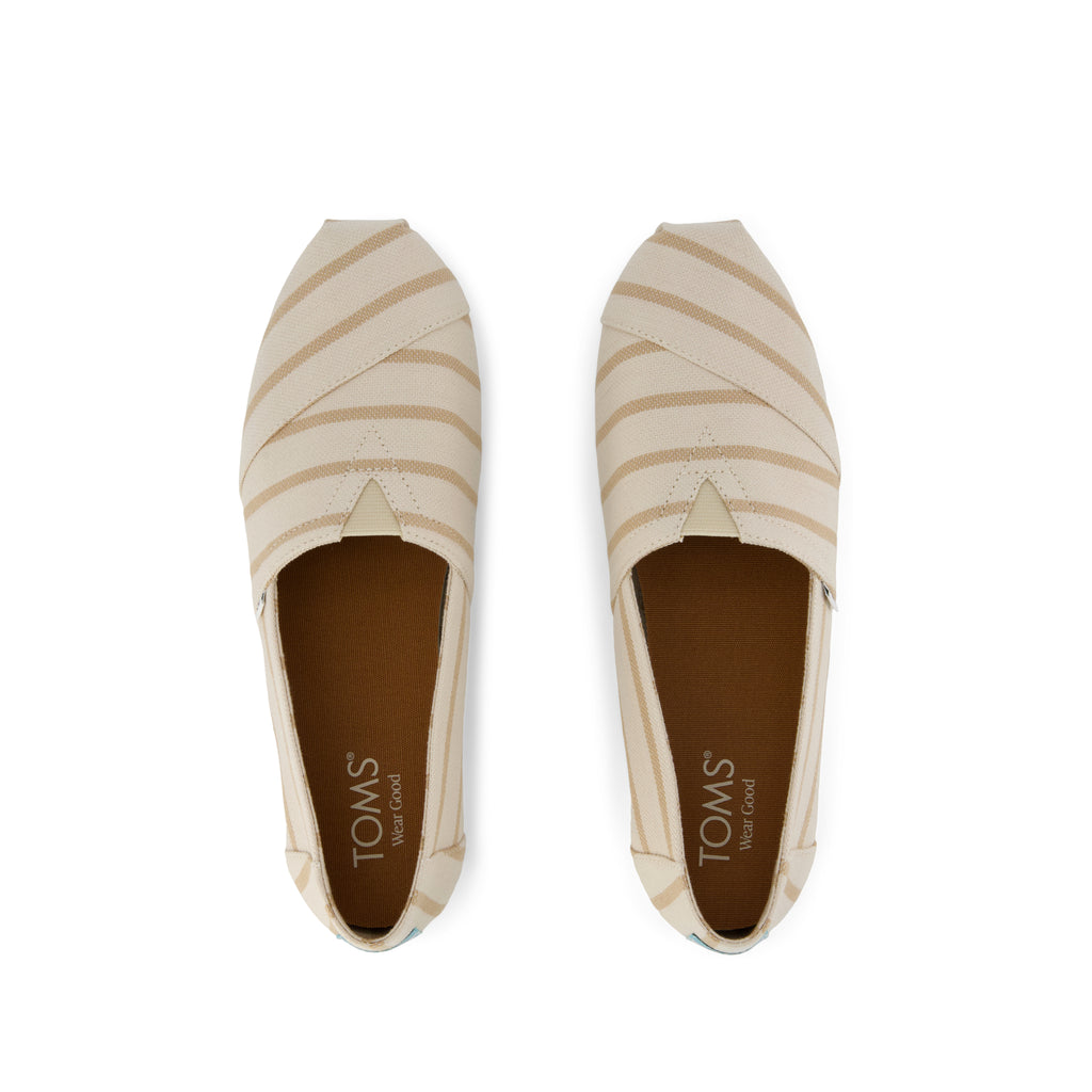 Alpargata Classic - Natural Riviera Stripe Top View