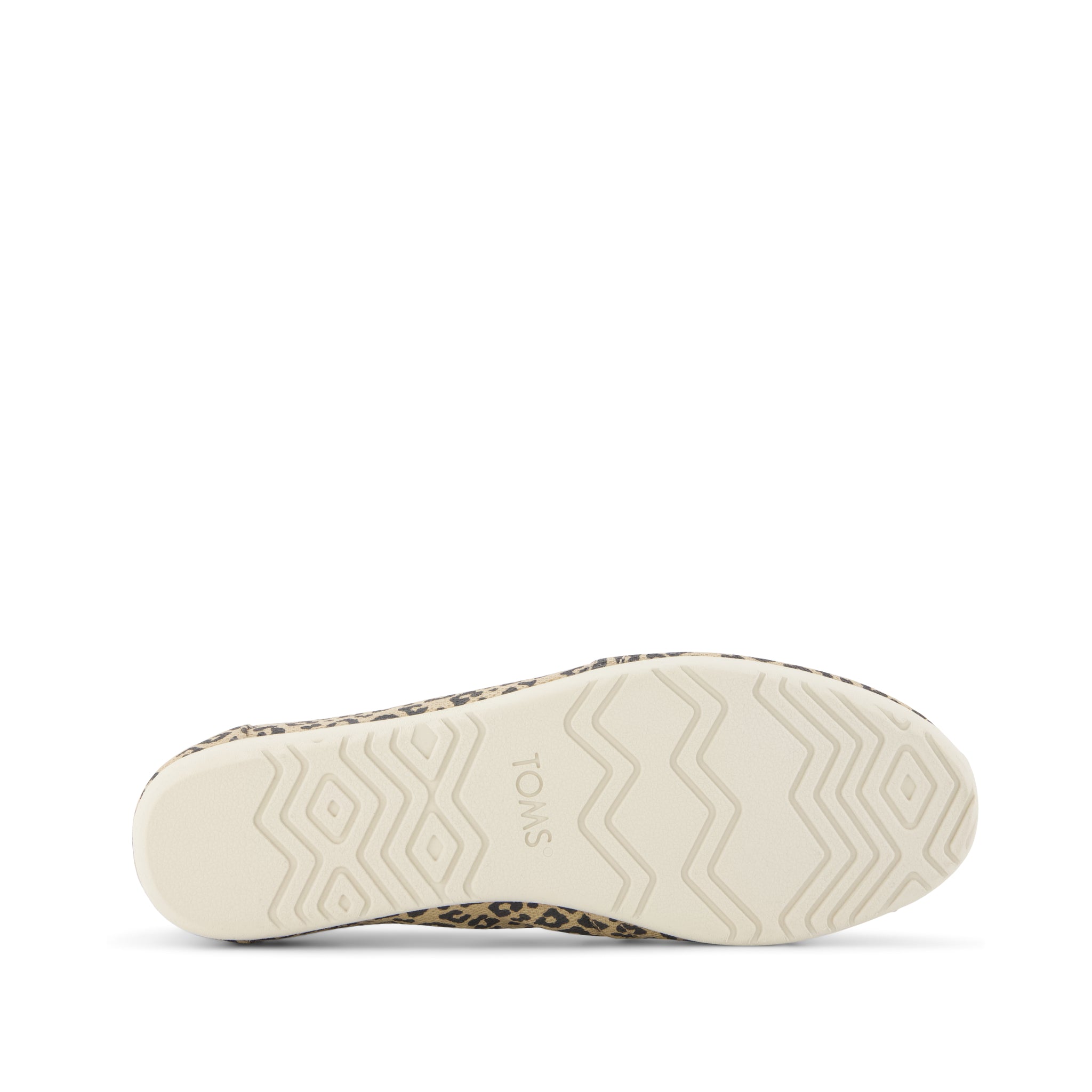 Alpargata Ballet Flat - Natural Leopard Print (Spots) Bottom Sole View