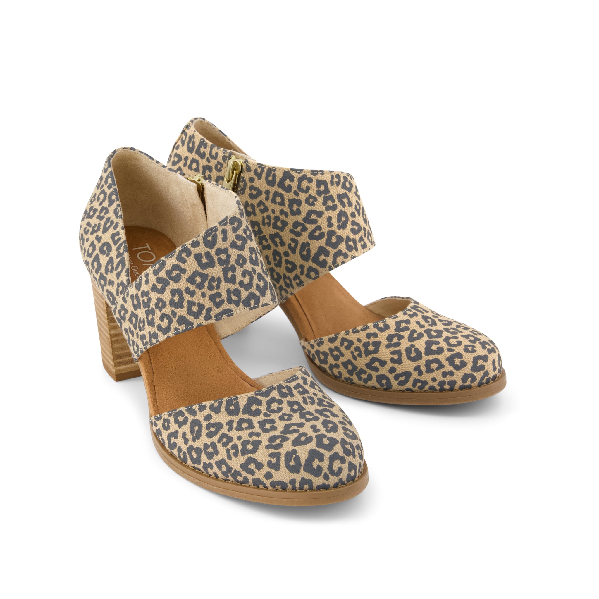 Milan Nova Heel - Leopard Print Front View