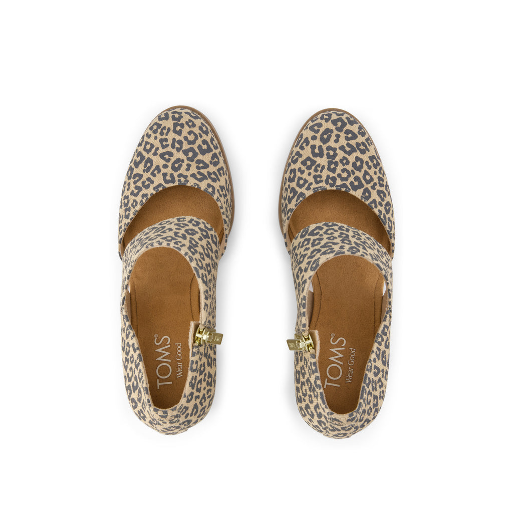 Milan Nova Heel - Leopard Print Top View