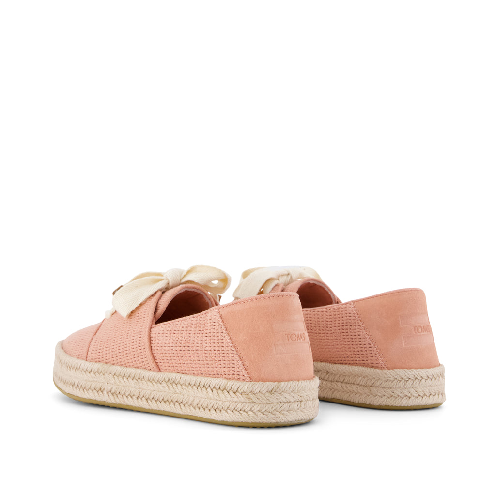 Carolina Lace-Up Espadrille - Bloom Mesh Back View