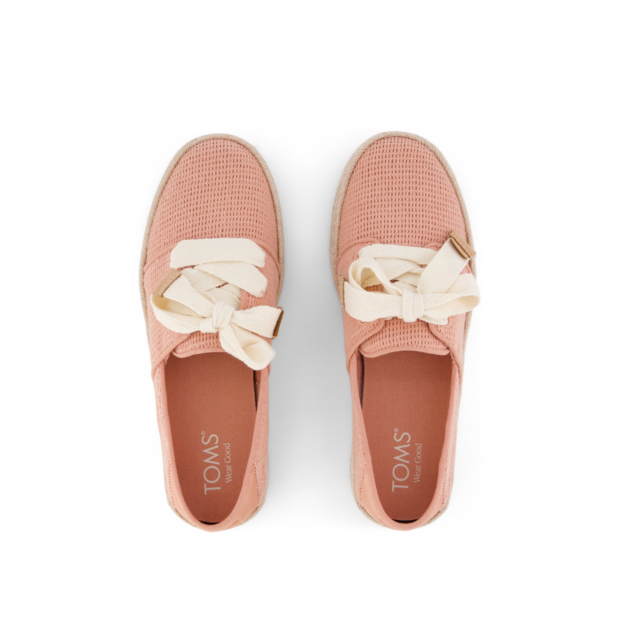 Carolina Lace-Up Espadrille - Bloom Mesh Top View