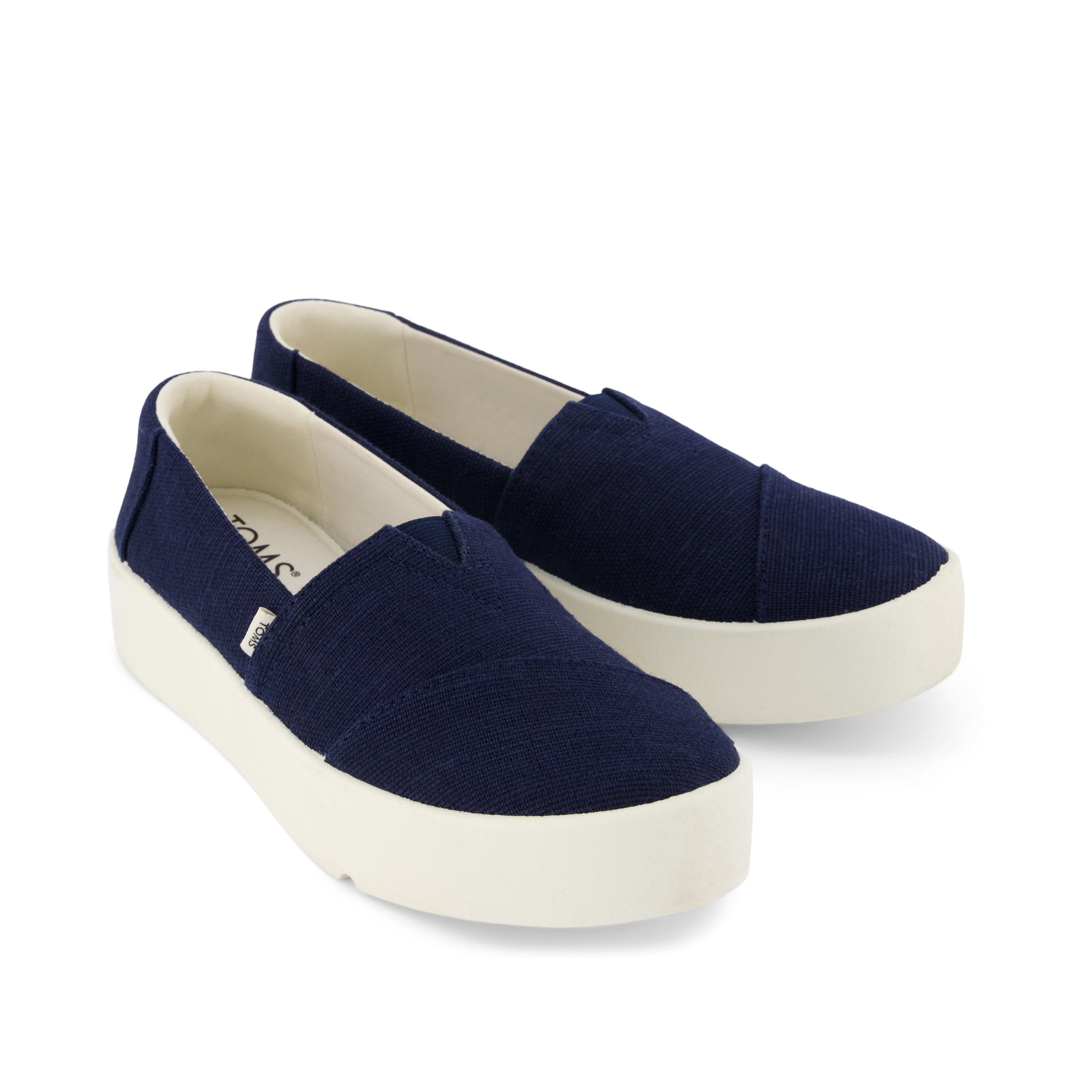 Verona Slip On Sneaker - Navy Heritage Canvas Front View