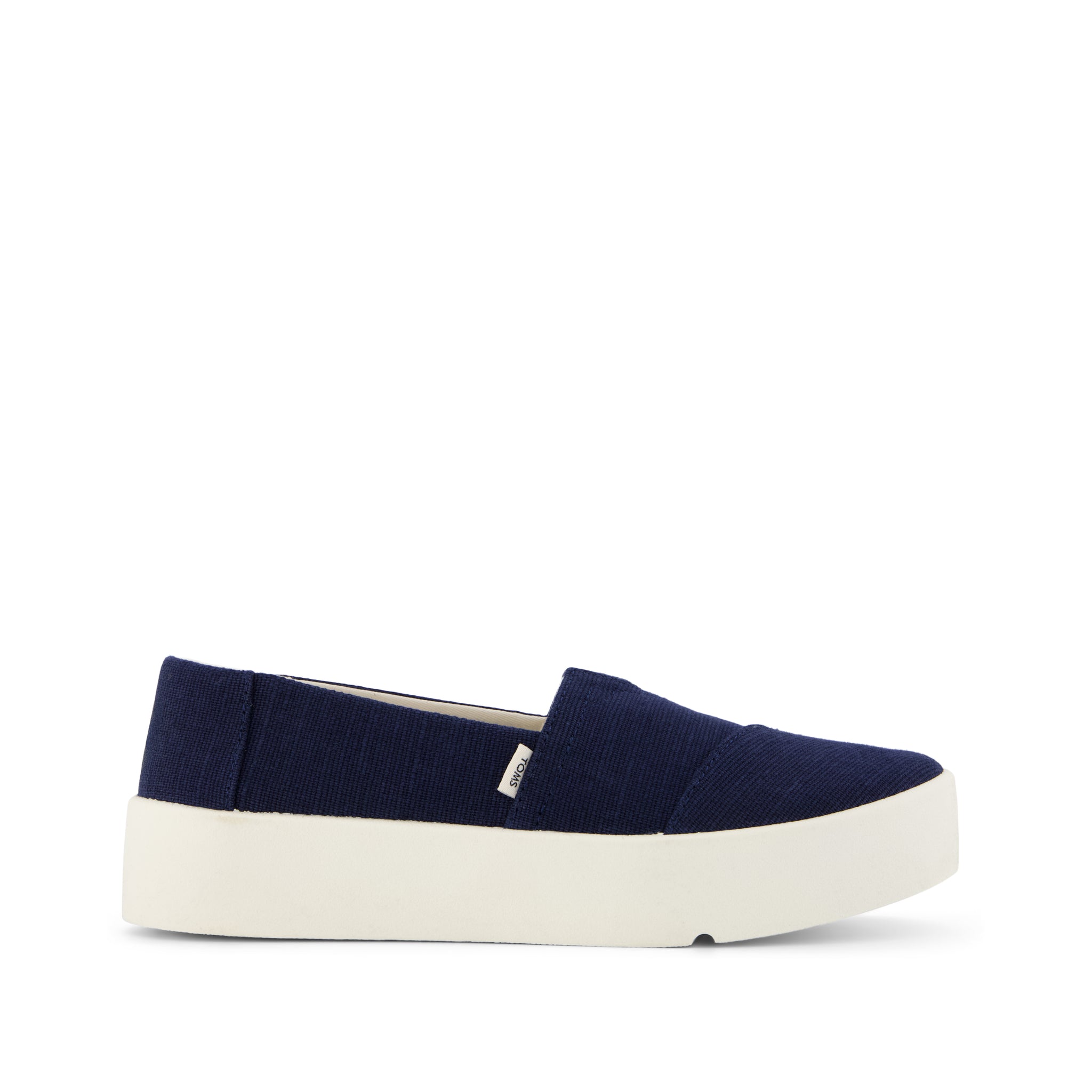 Verona Slip On Sneaker - Navy Heritage Canvas Side View
