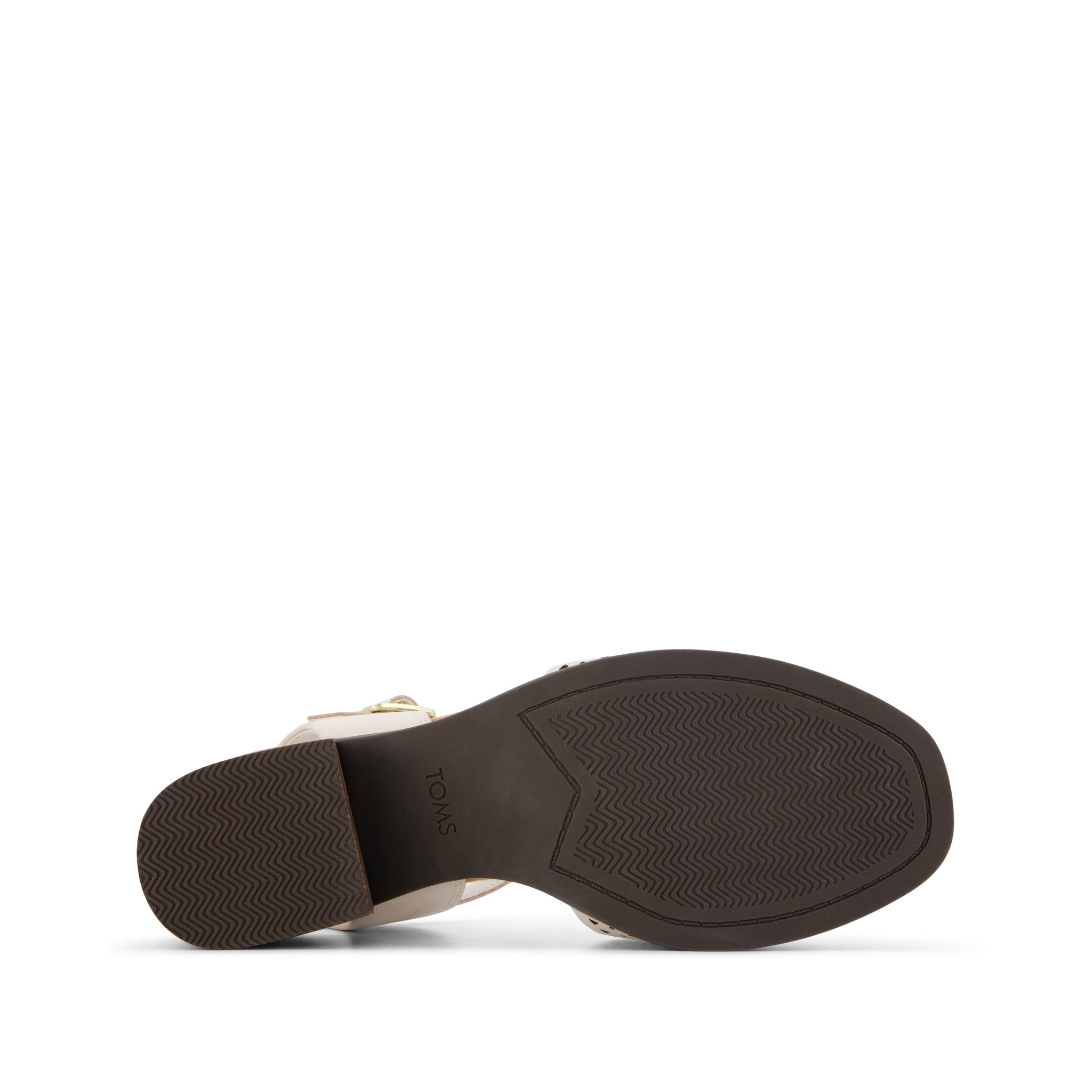 Eloise Sandal - Light Sand Perforated Leather Bottom Sole View