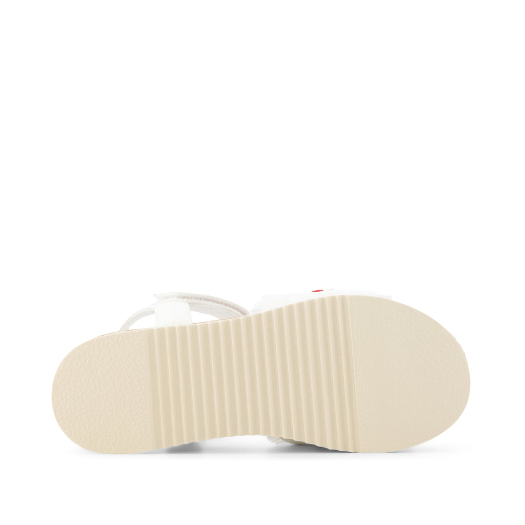 Diana Kids Sandal - Embroidered Cherries Bottom Sole View