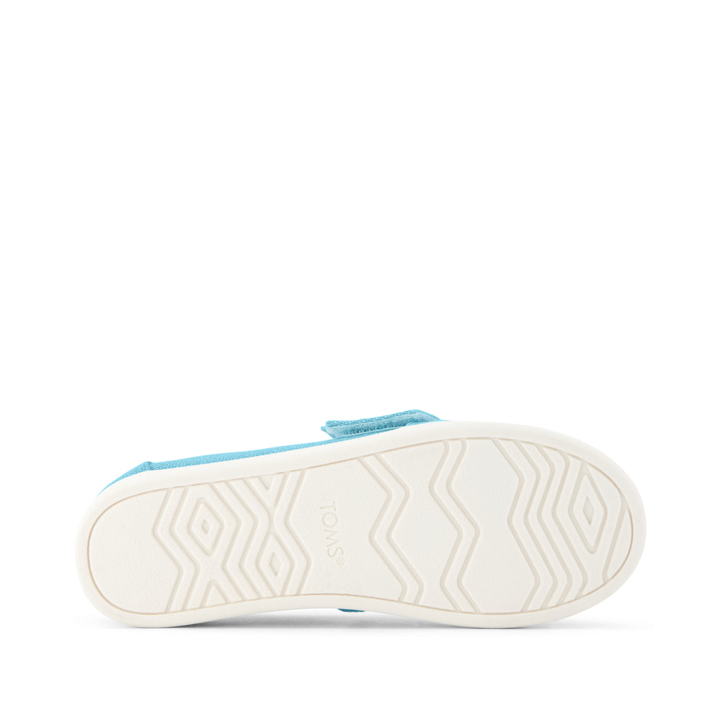 Alpargata Classic Kids Shoe - TOMS Cerulean Blue Bottom Sole View
