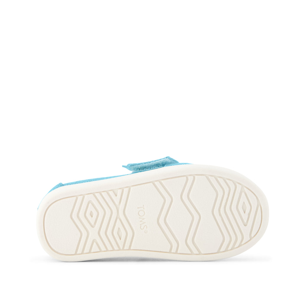 Alpargata Classic Toddler Shoe - TOMS Cerulean Blue Bottom Sole View