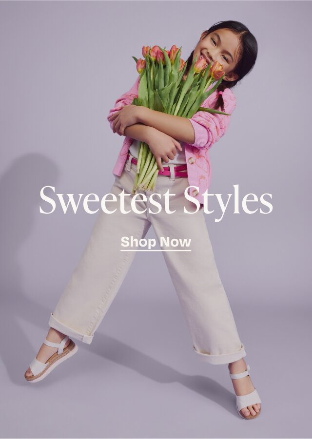 Sweetest Styles. Shop Now: Kids' Sandals.