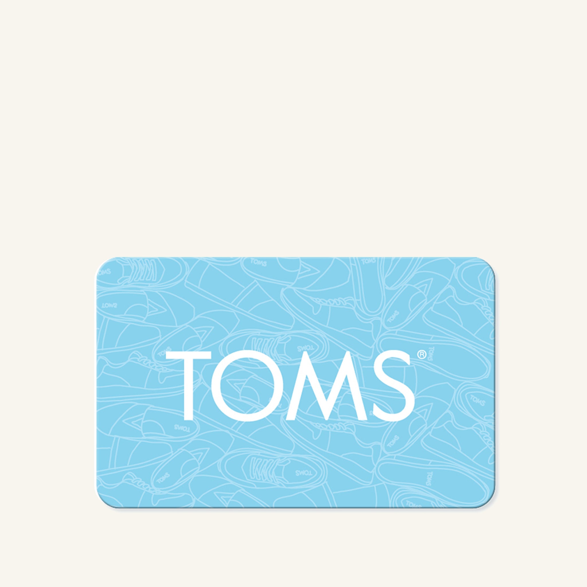 Physical Gift Card Blue Shoes