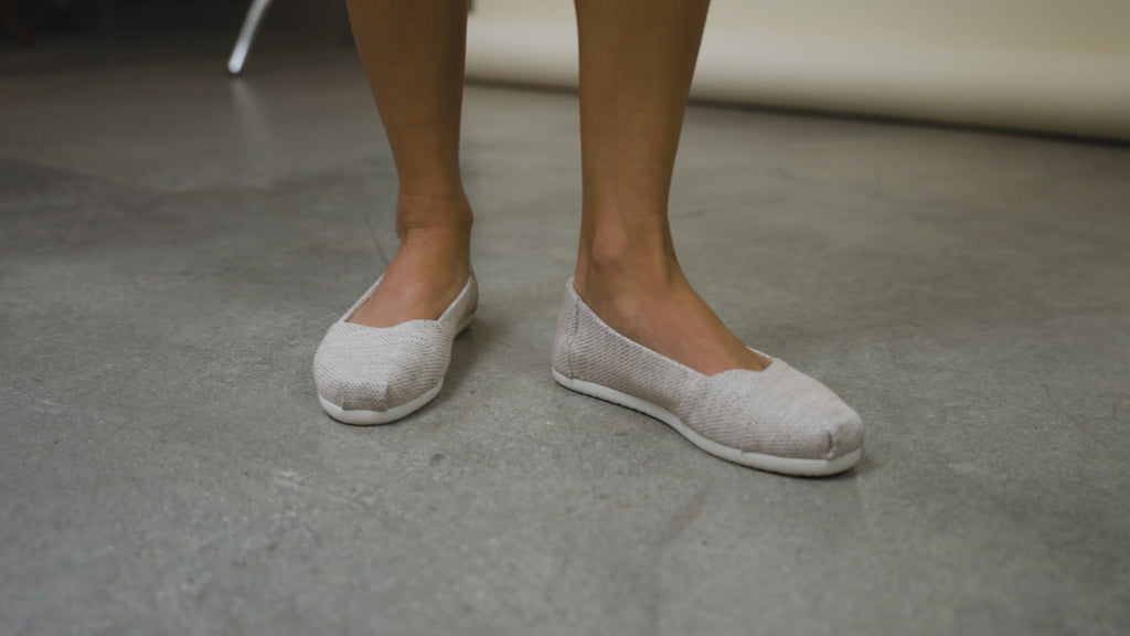 Womens Alpargata Ballet Flat Natural Melange